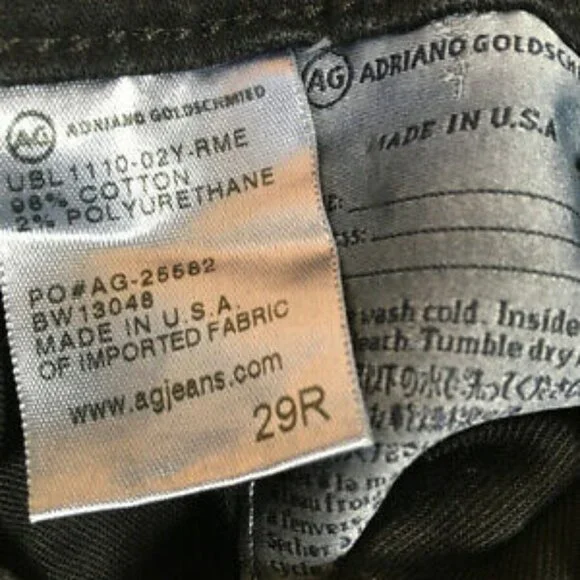 Adriano Goldschmed Black Stretch Cigarette Jeans